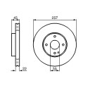 Jeu de 2 disques de frein