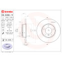 Jeu de disques de frein COATED DISC LINE