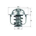 Thermostat, liqiuide de refroidissement