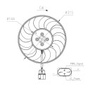 Ventilateur, refroidissement du moteur