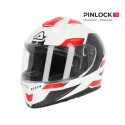 CASQUE KRAPON 2206 BLANC ET ROUGE XXXL